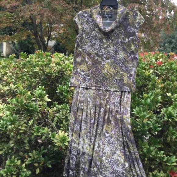 Jones New York Top&Skirt Floral Dress - Picture 1 of 2